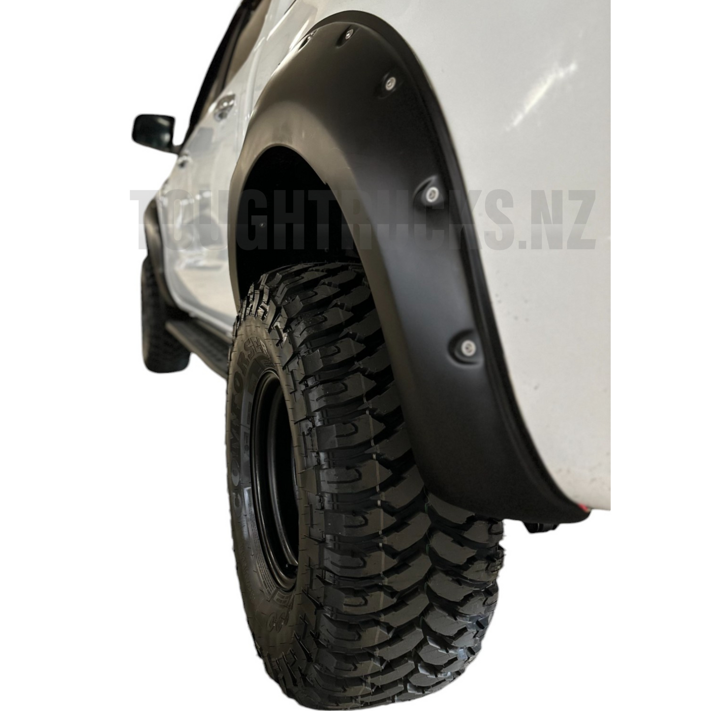 Ford Ranger PX3 Fender Flares close up back wheels