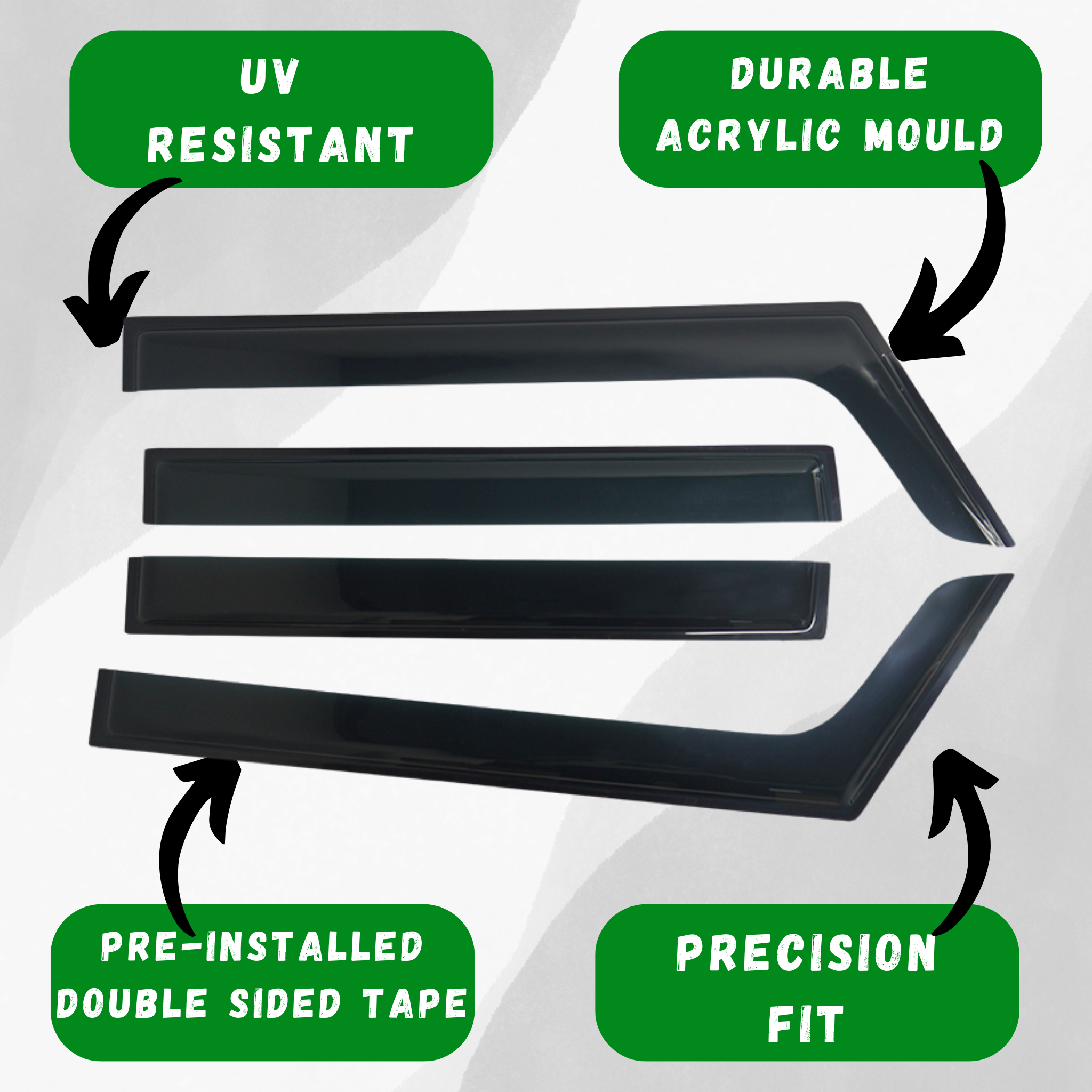 Suzuki Jimny Window Visors/Monsoons 2018-2020