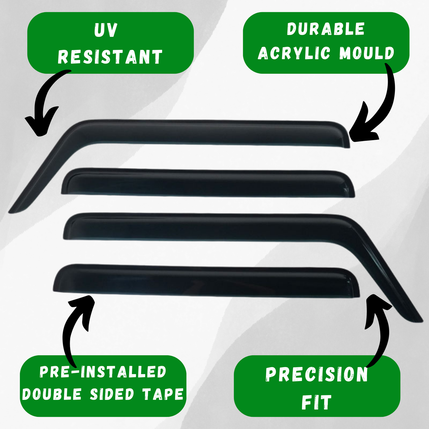 Suzuki Jimny Window Visors/Monsoons 2018-2025