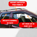 Nissan Navara D40 window visors