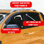 Ford Ranger Window Visors / Monsoons NEXT GEN Tough Trucks