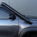 Toyota Hilux N80 Premium stainless steel snorkel — detail view