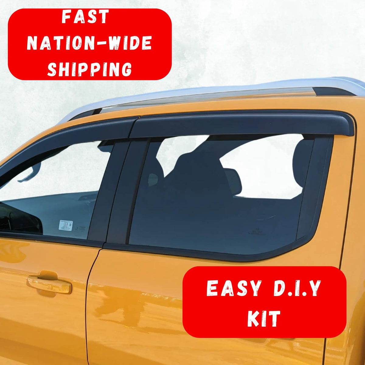 Ford Ranger Window Visors / Monsoons NEXT GEN Tough Trucks