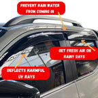 Nissan Navara window visors