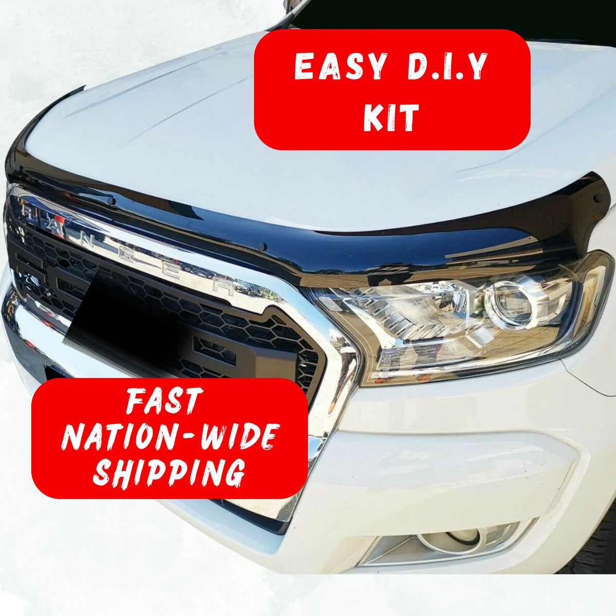 Ford Everest Bonnet Protector 2015-2021 — Tough Trucks NZ