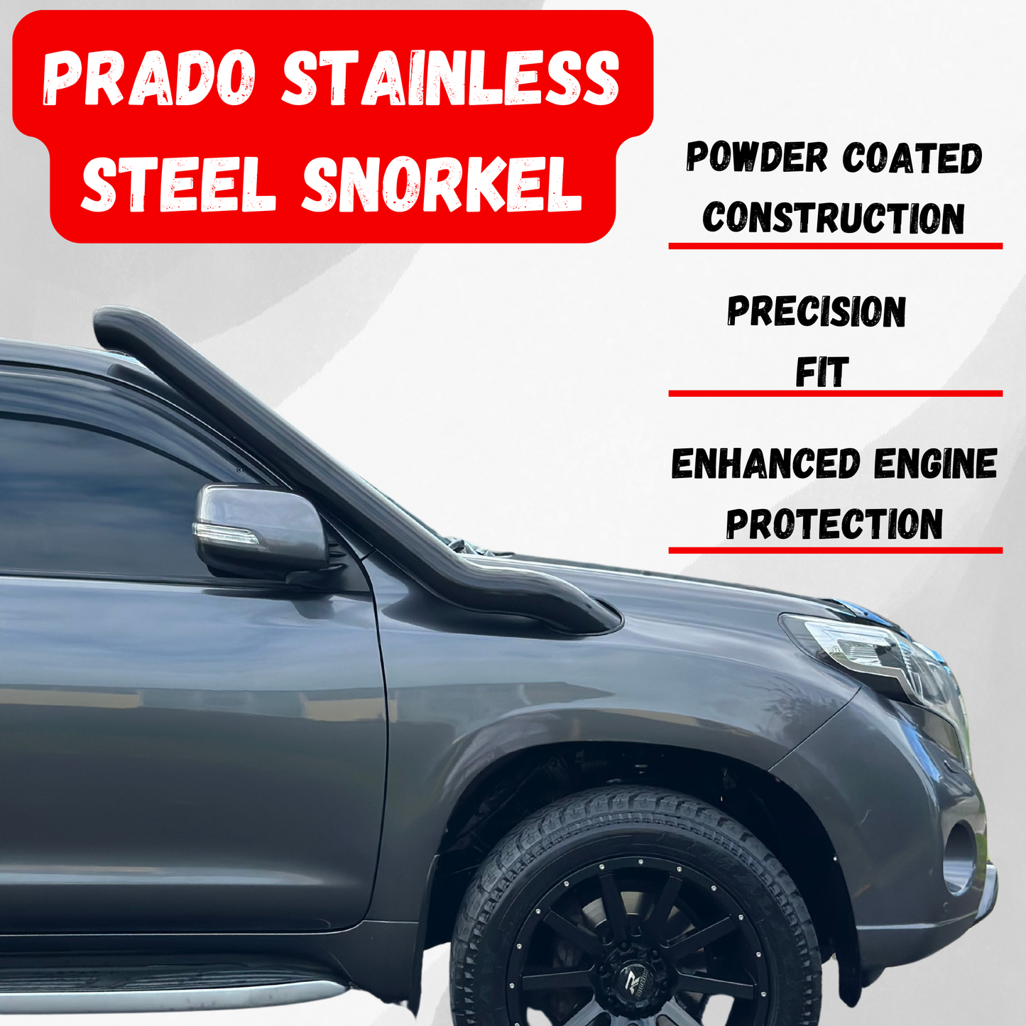 LandCruiser Prado Stainless Steel Snorkel