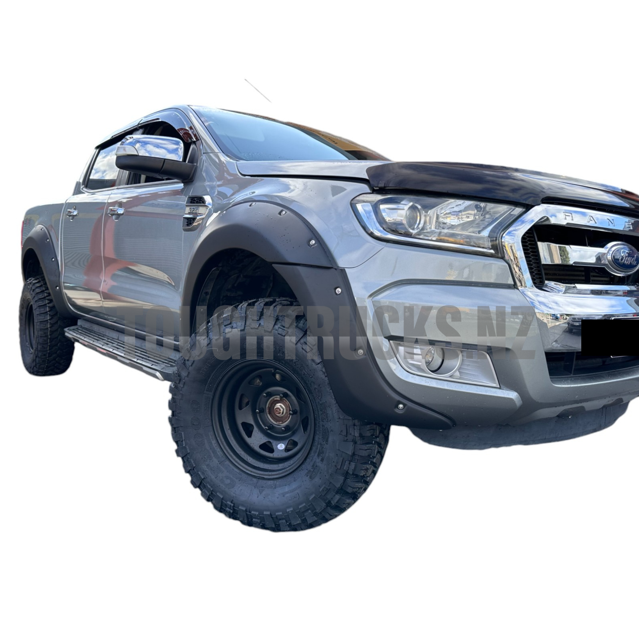 Ranger PX2 Flares Front Drivers side angle