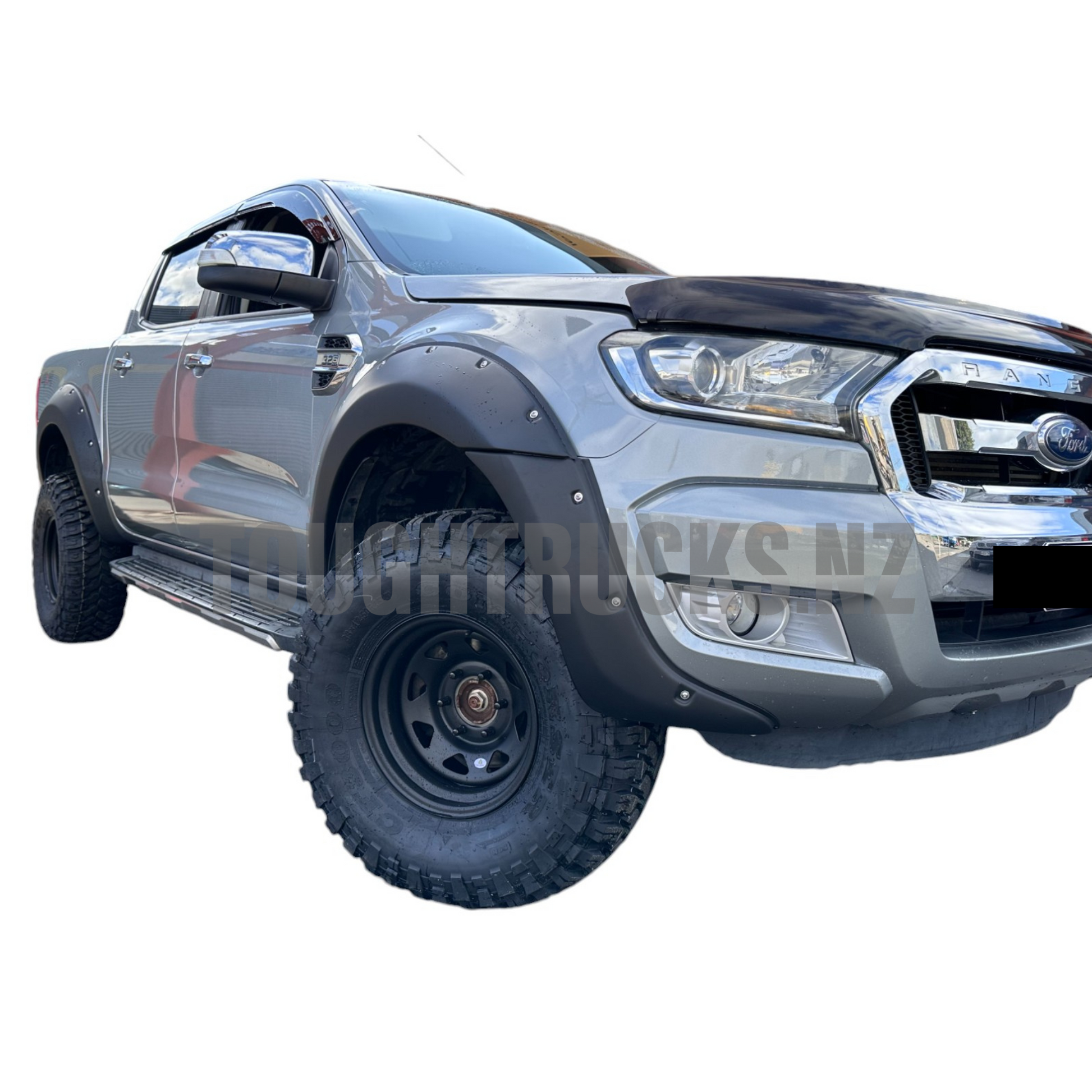 Ranger PX2 Flares Front Drivers side angle