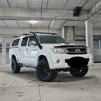 Toyota Hilux N70 Premium stainless steel snorkel — installation view