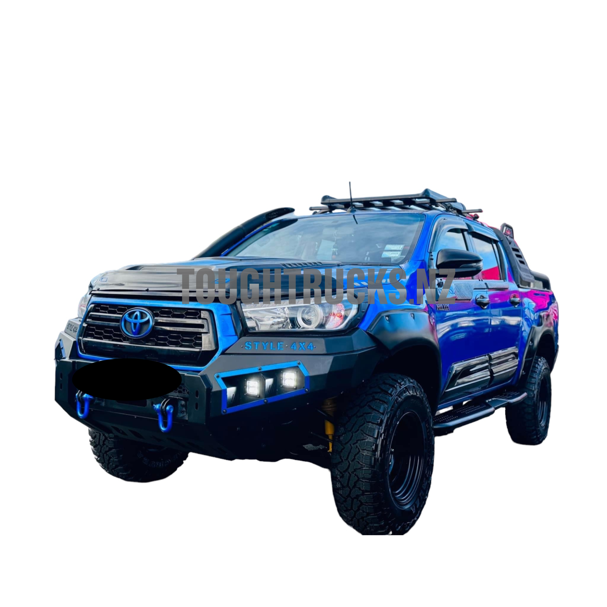Steel Side Steps (Heavy Duty) -  Suitable For Toyota Hilux 2015+