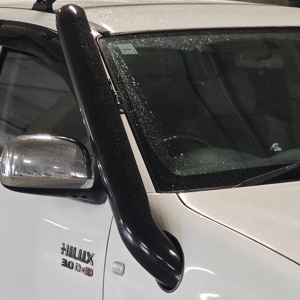 Toyota Hilux N70 Premium stainless steel snorkel — rear view
