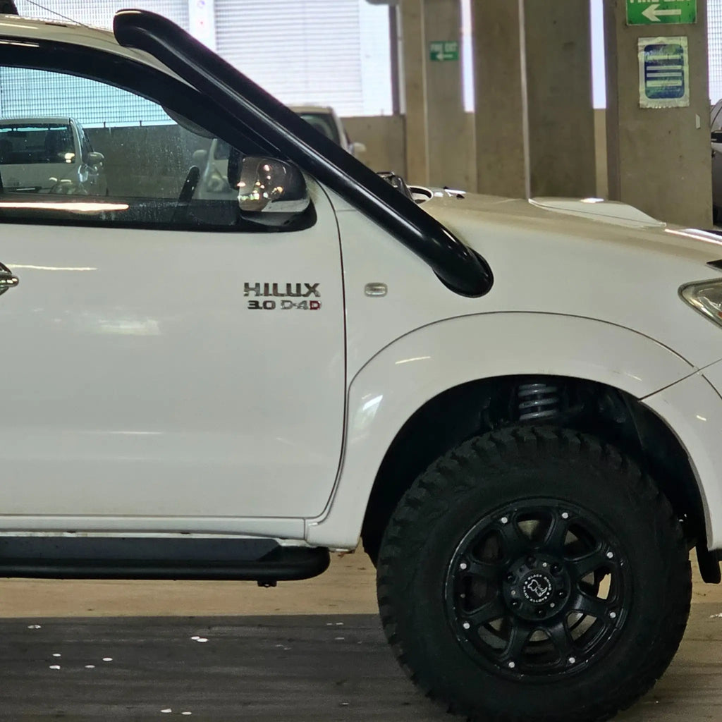 Toyota Hilux N70 Premium stainless steel snorkel — detail view