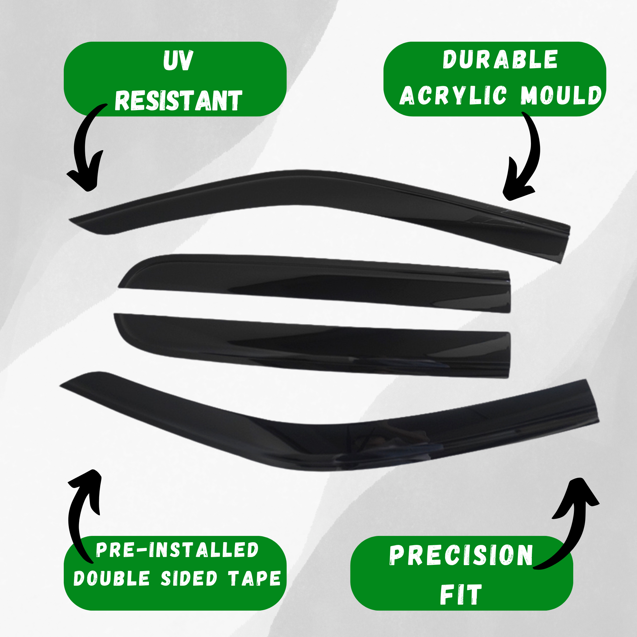Mazda BT-50 Window Visors / Monsoons 2021+