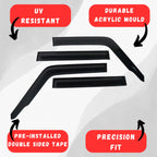 Landcruiser 70 Series Window Visors/Monsoons Tough Trucks