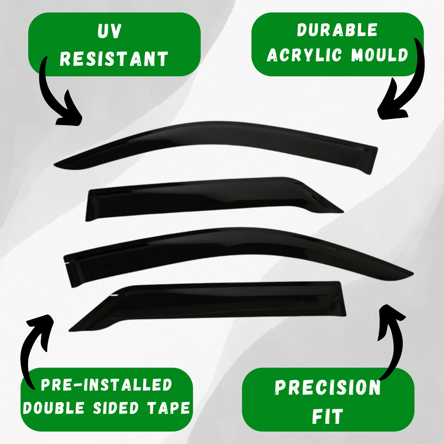 Toyota Fortuner Window Visors/Monsoons