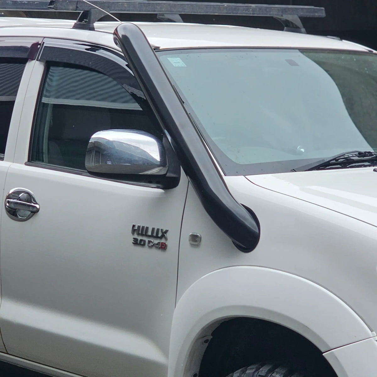Toyota Hilux N70 Premium stainless steel snorkel — top view