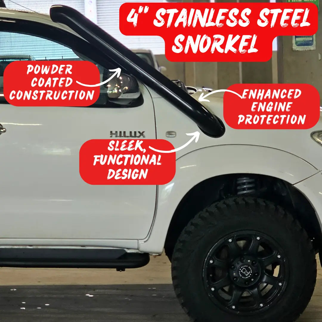 Toyota Hilux N70 Stainless Steel Snorkel Premium