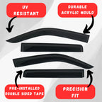 Nissan Navara D40 Window Visors/Monsoons Tough Trucks